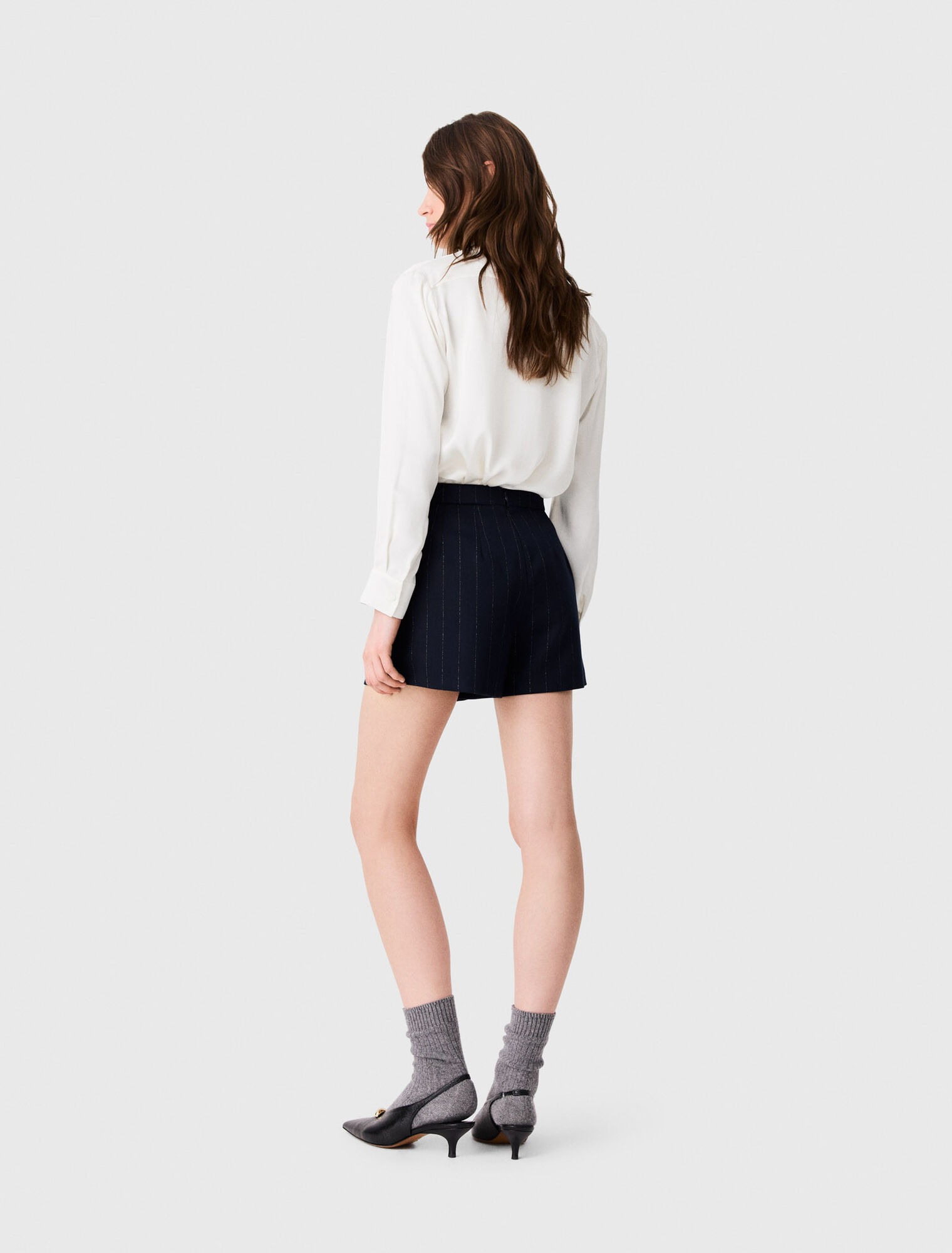 White silk shirt