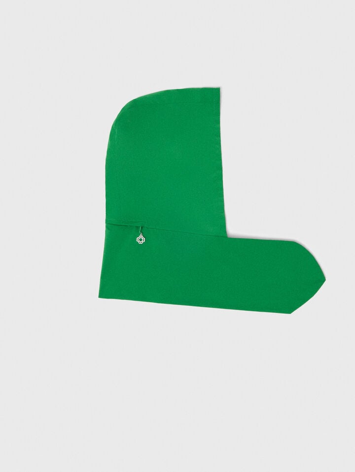 Tie-up waterproof hood