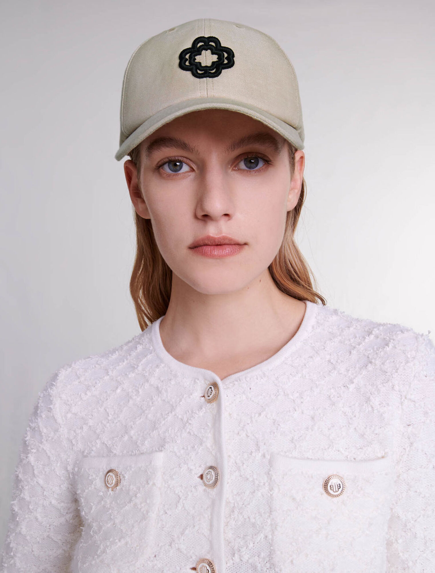 Linen and cotton cap