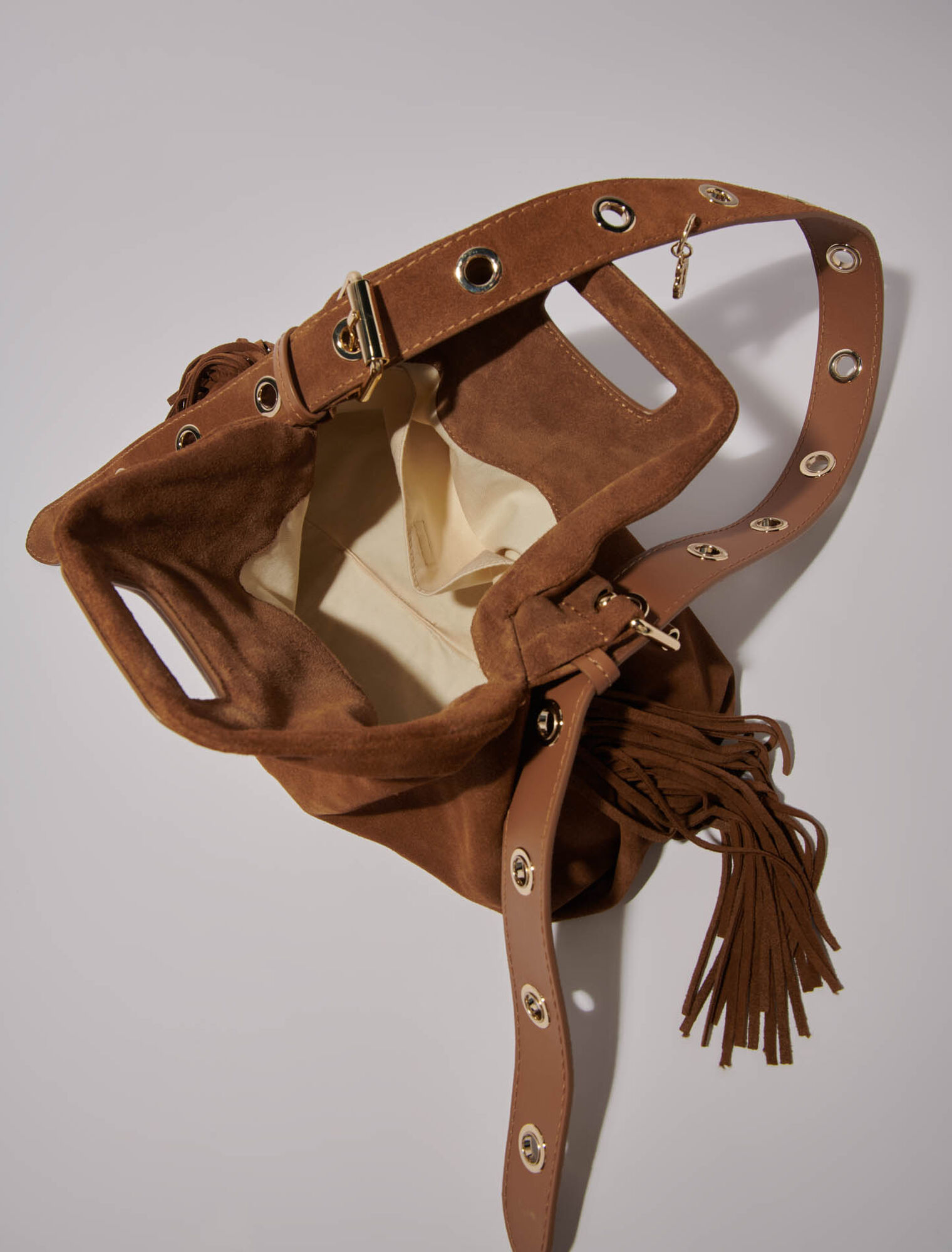 Suede Miss M bag