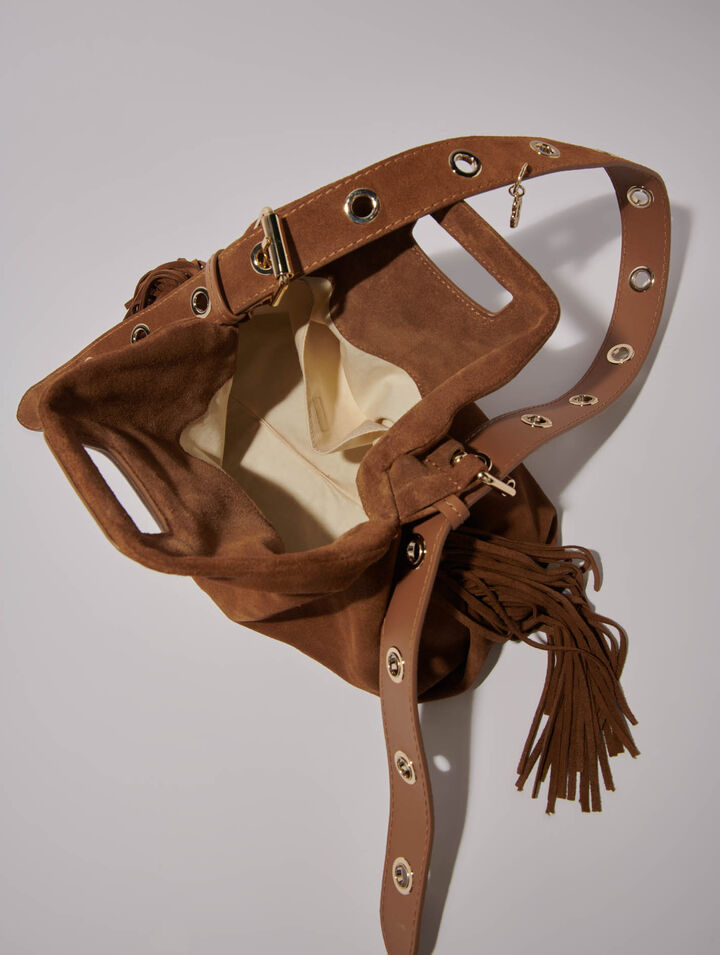 Suede Miss M bag