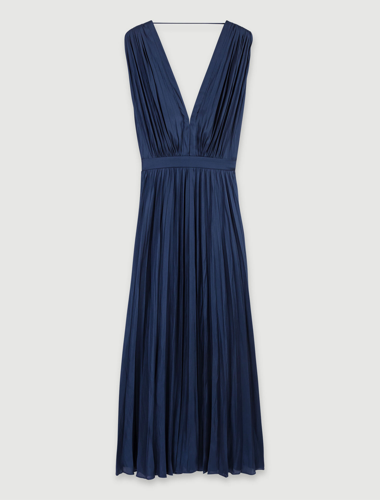 Pleated maxi dress