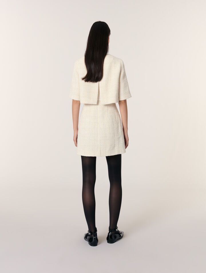 Tweed 2-in-1 short dress