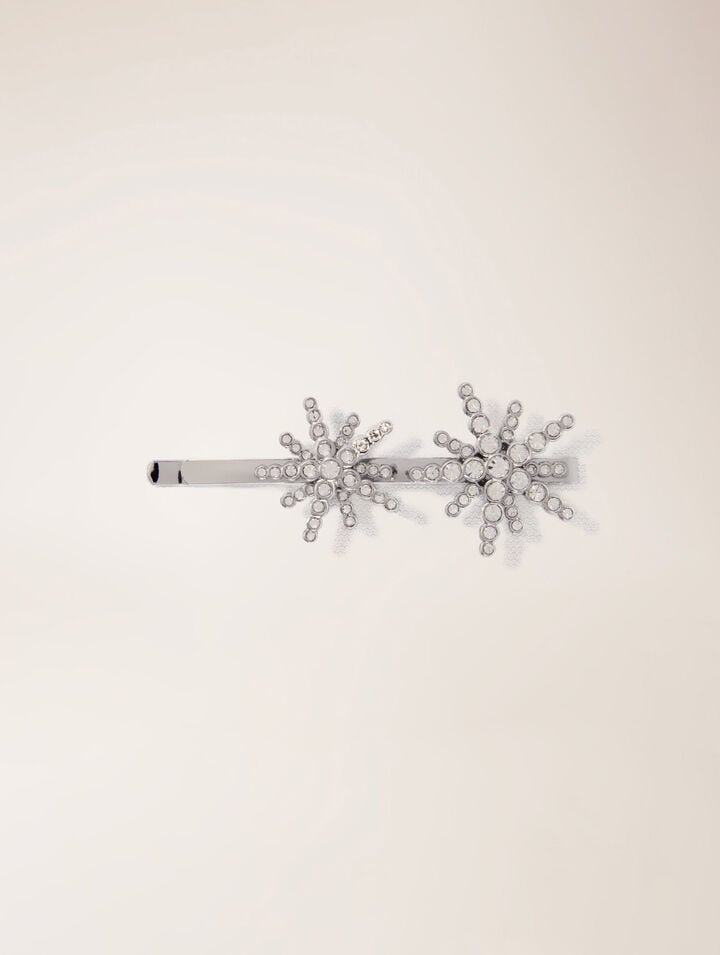 Star rhinestone barrette