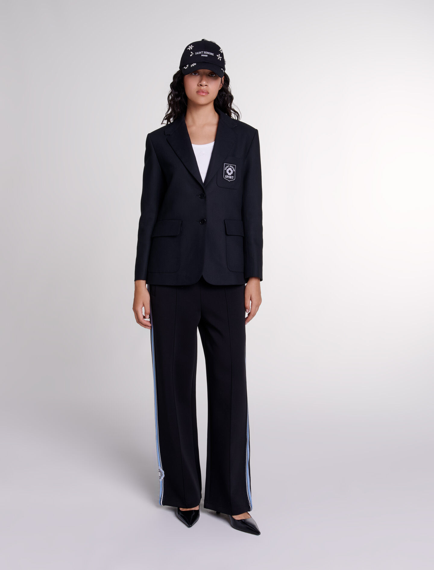 Women's embroidered suit jacket top