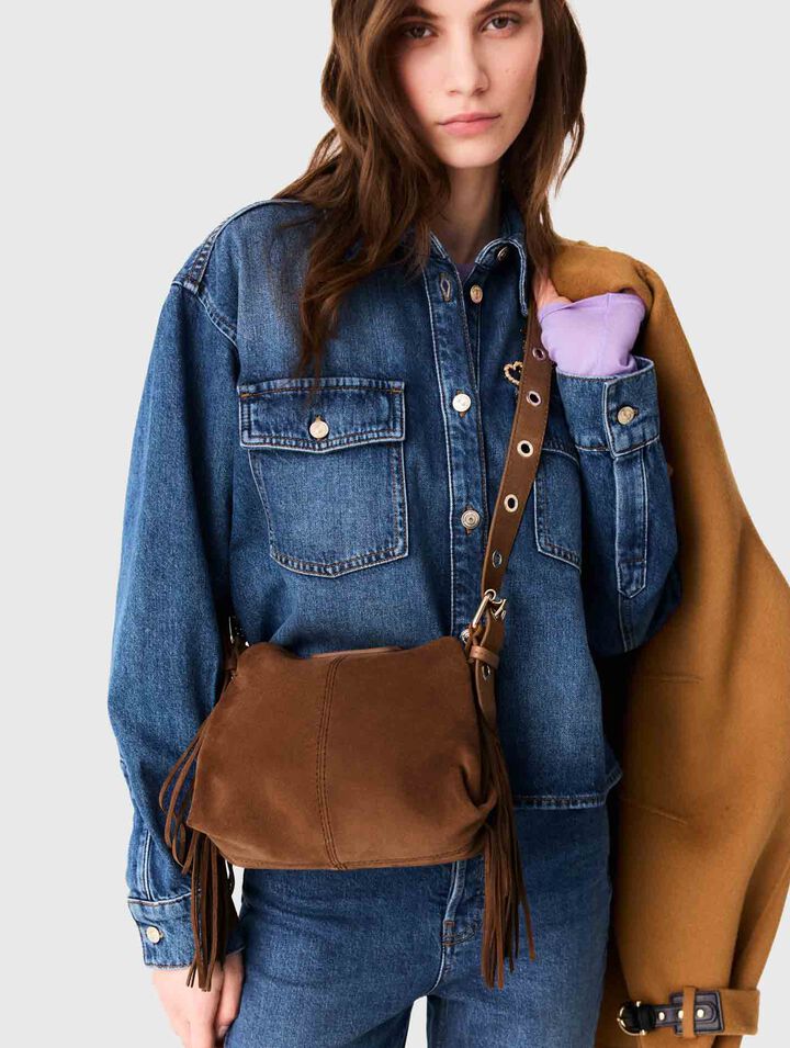 Miss M mini suede bag