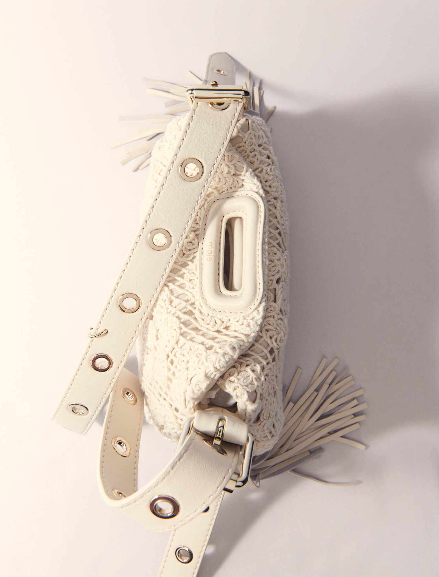 Crochet-knit mini Miss M bag