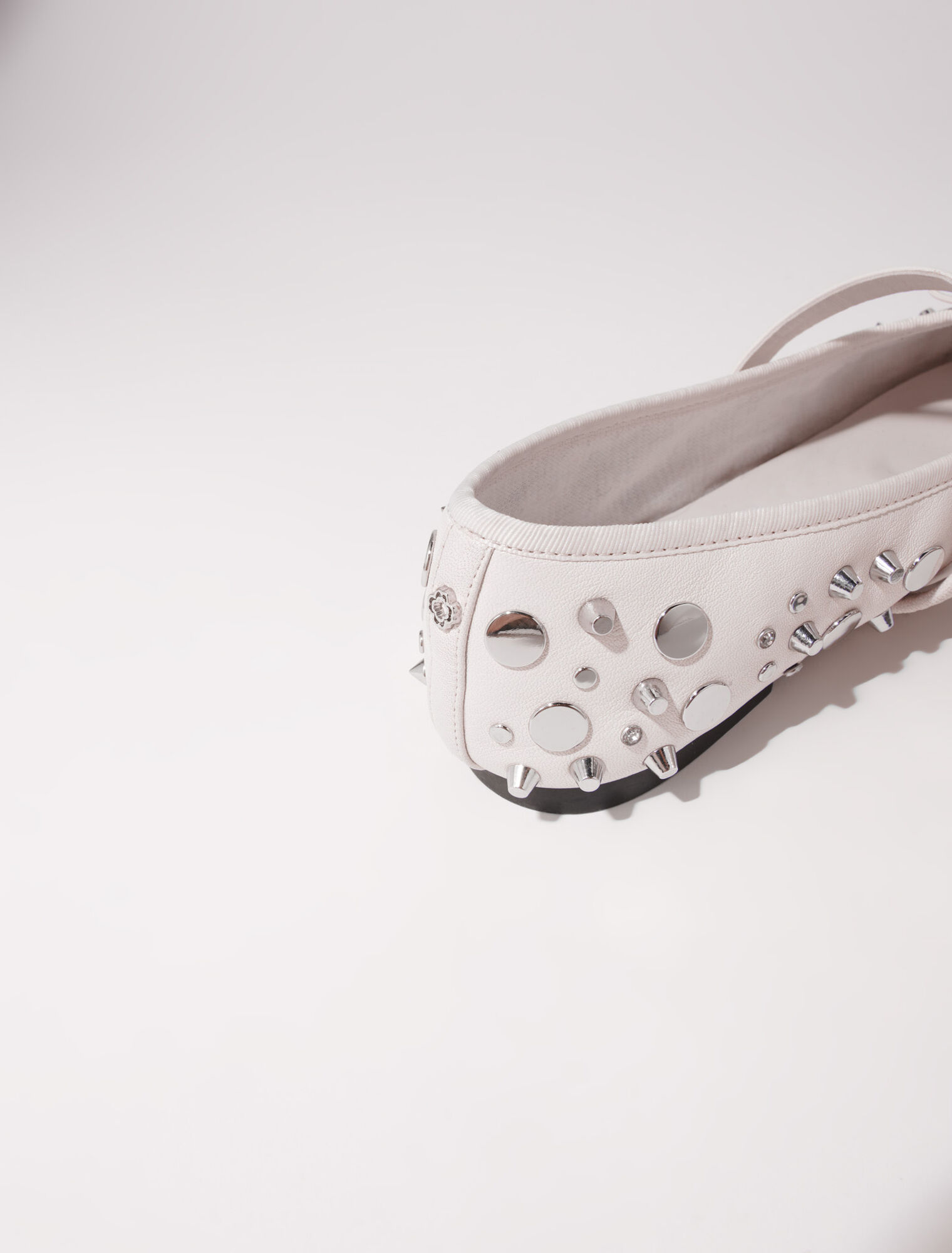 Studded ballet flats