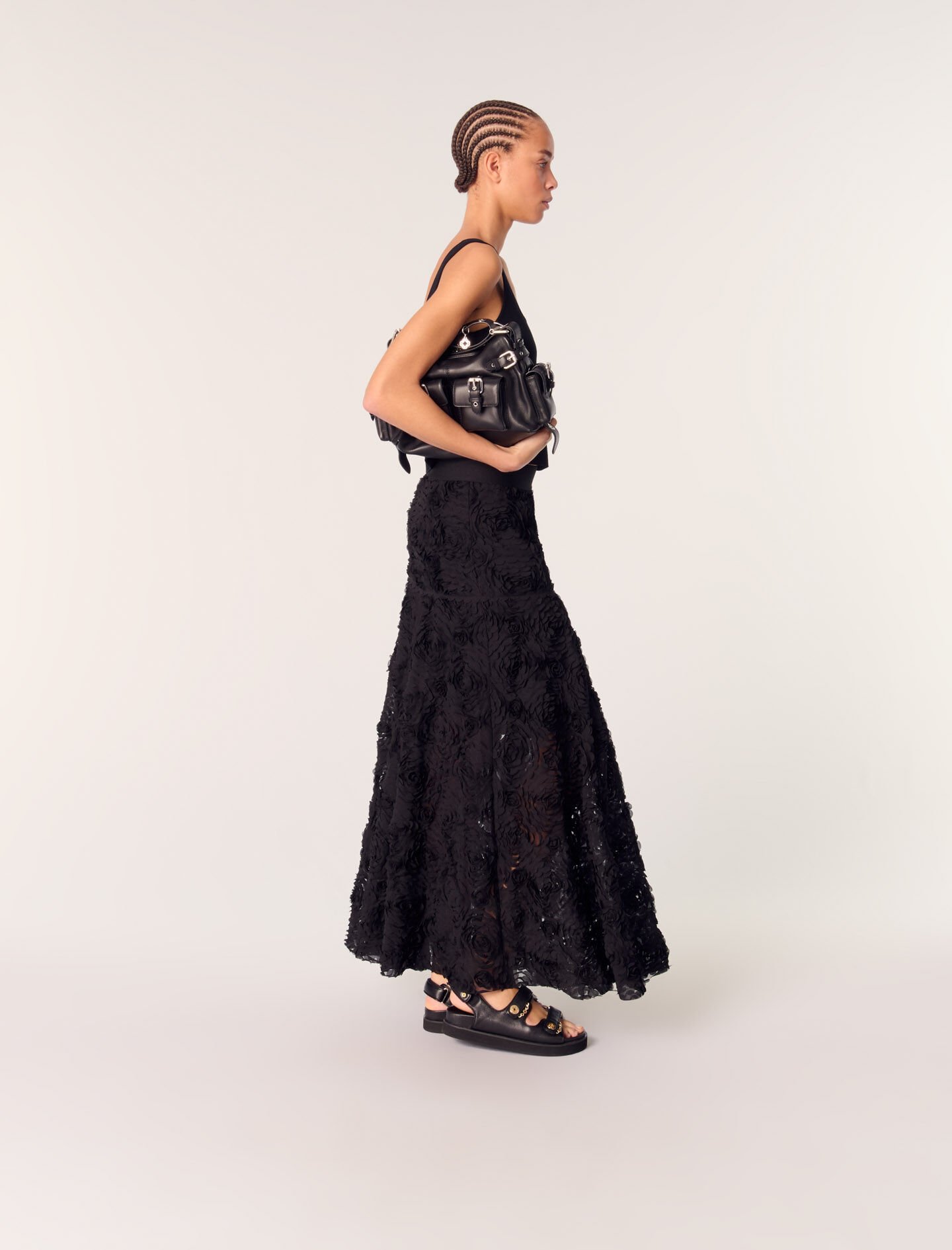 Long embroidered skirt - Maxi skirts | Maje