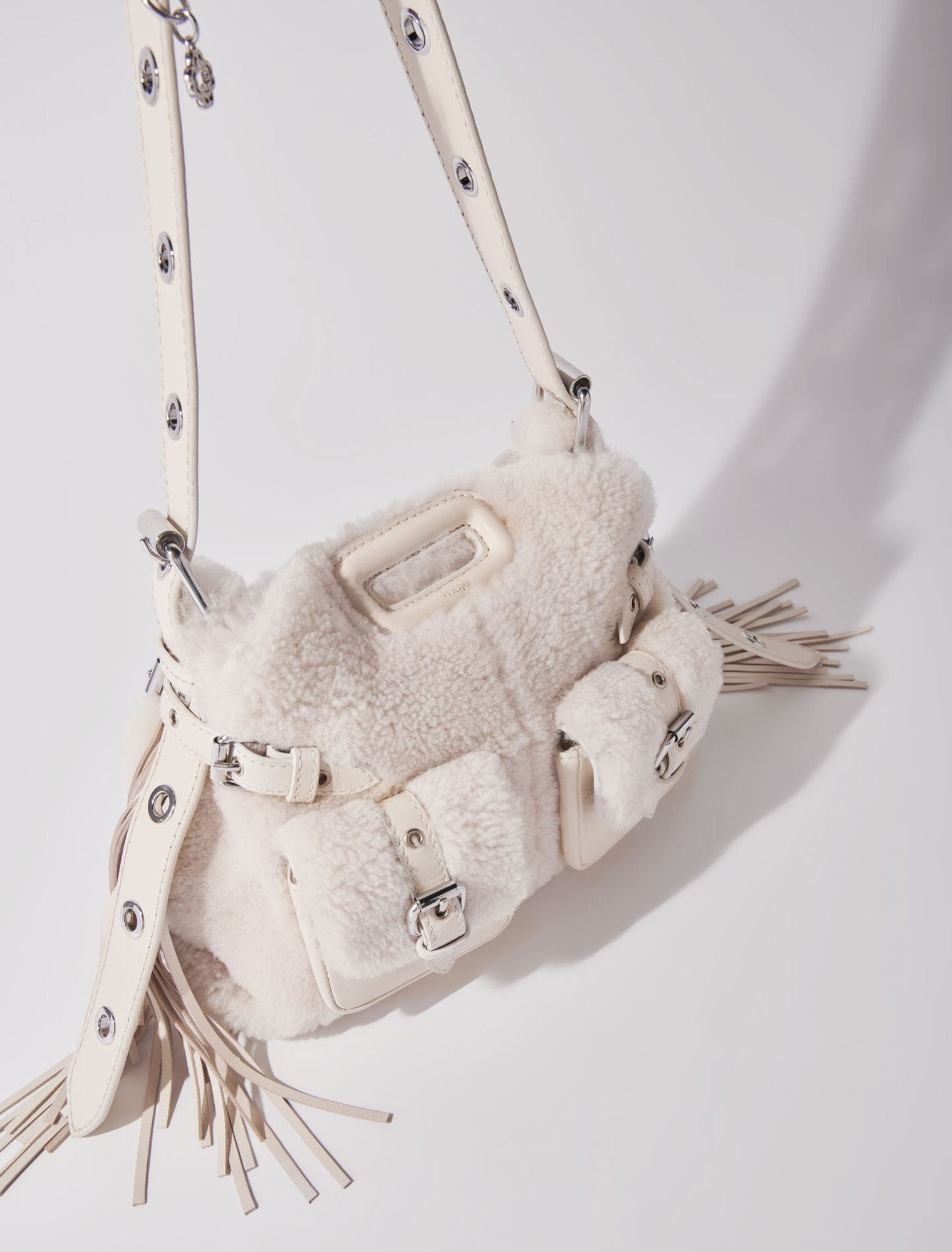 Miss M Mini faux fur cargo bag