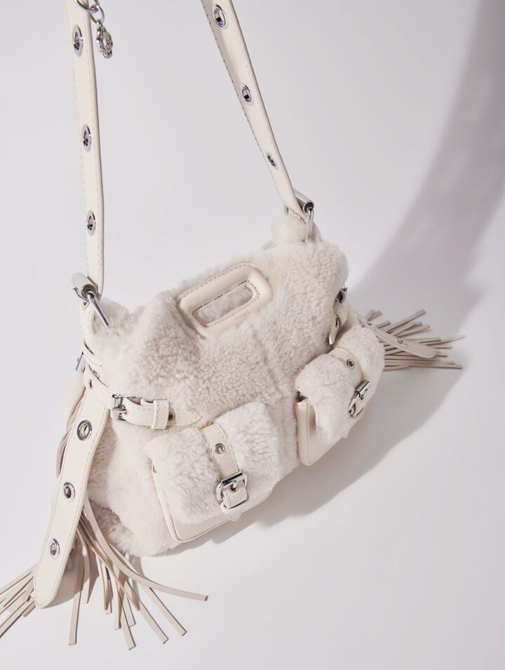 Miss M Mini faux fur cargo bag
