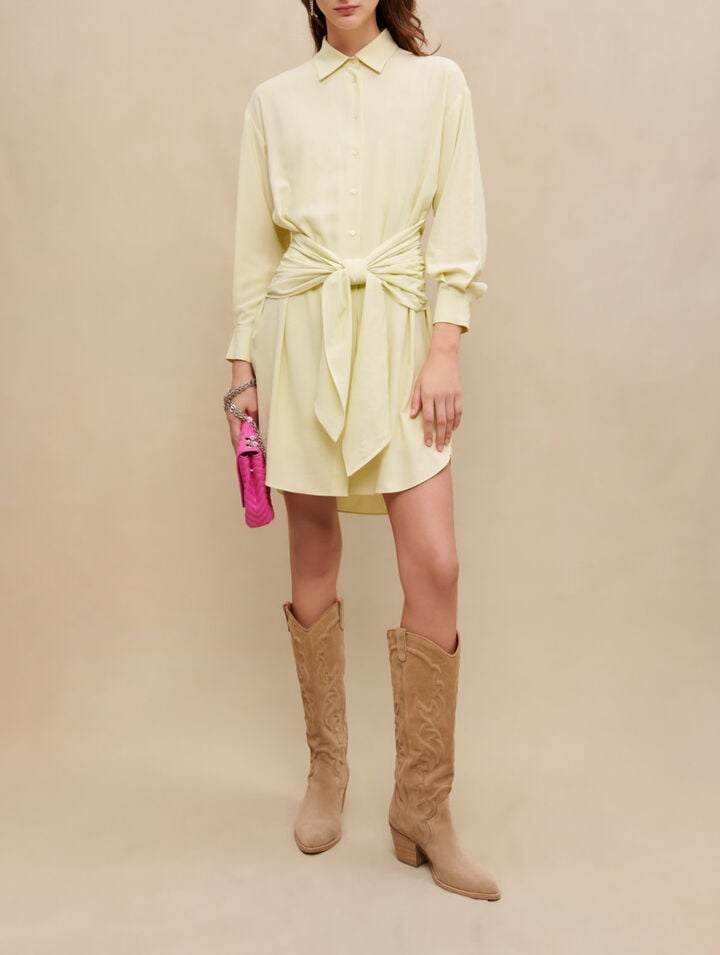 Tie short dress