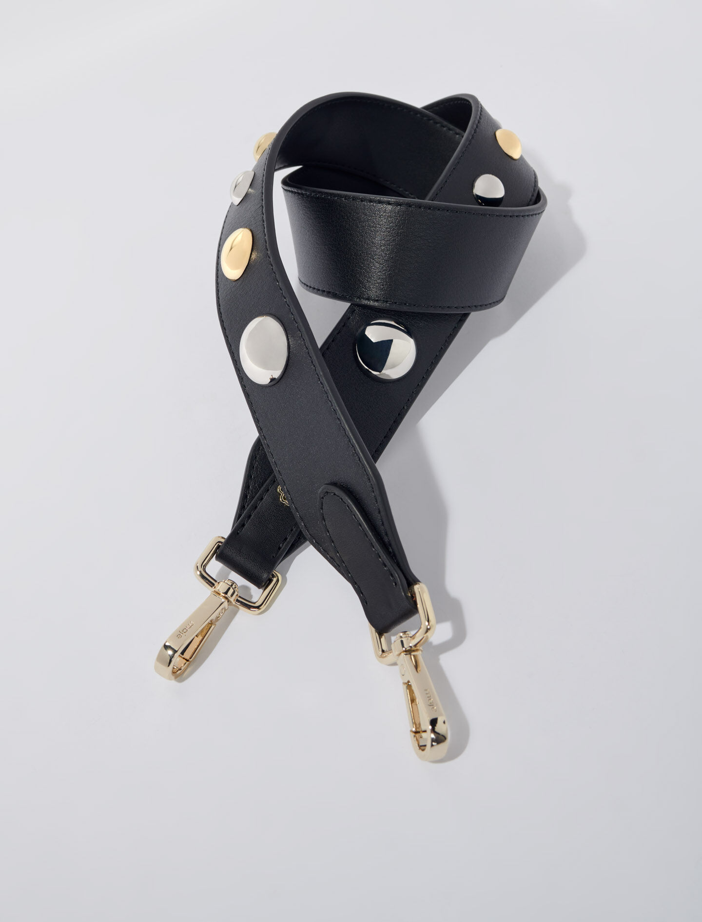 Studded leather strap All bags Maje