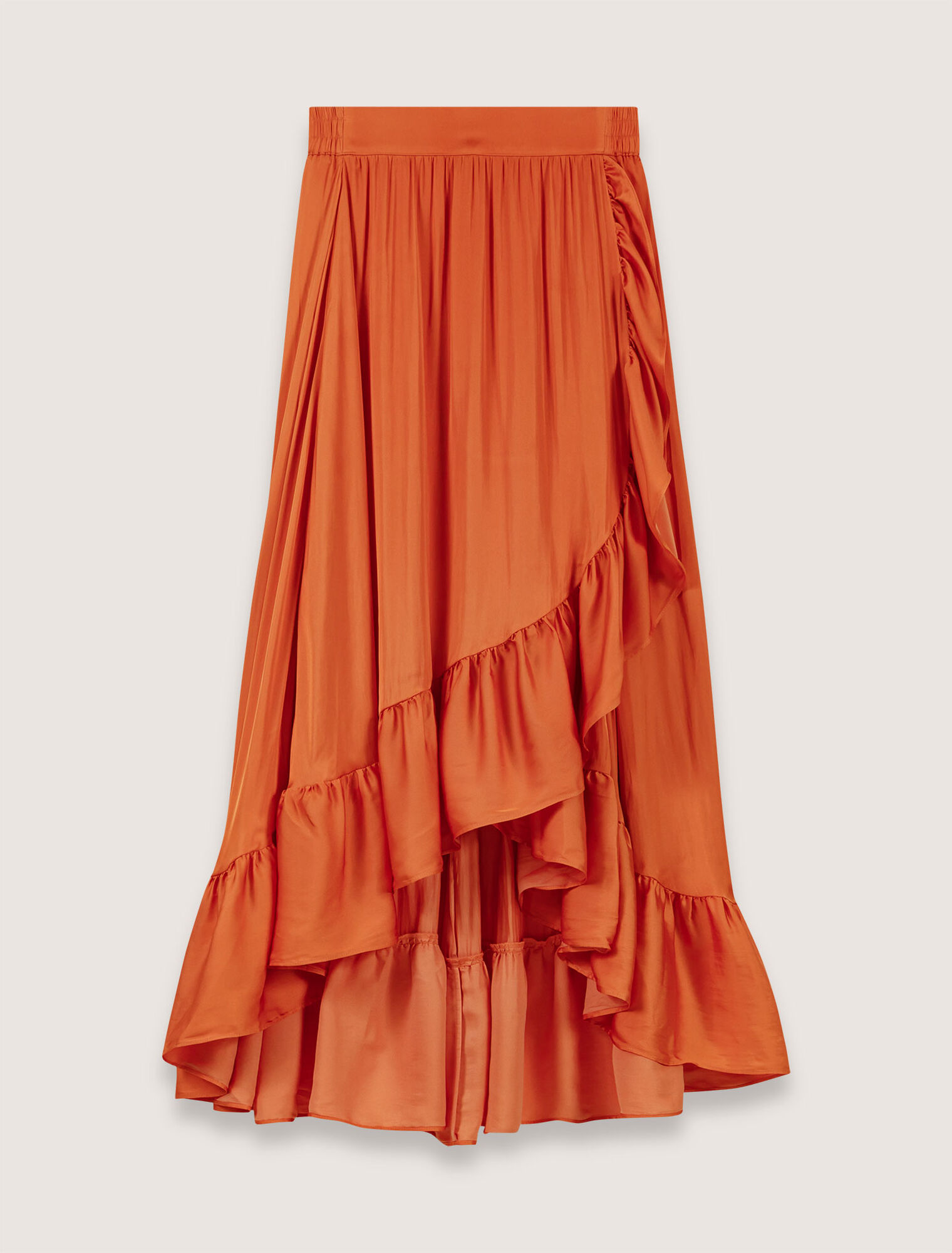 Asymmetric long skirt