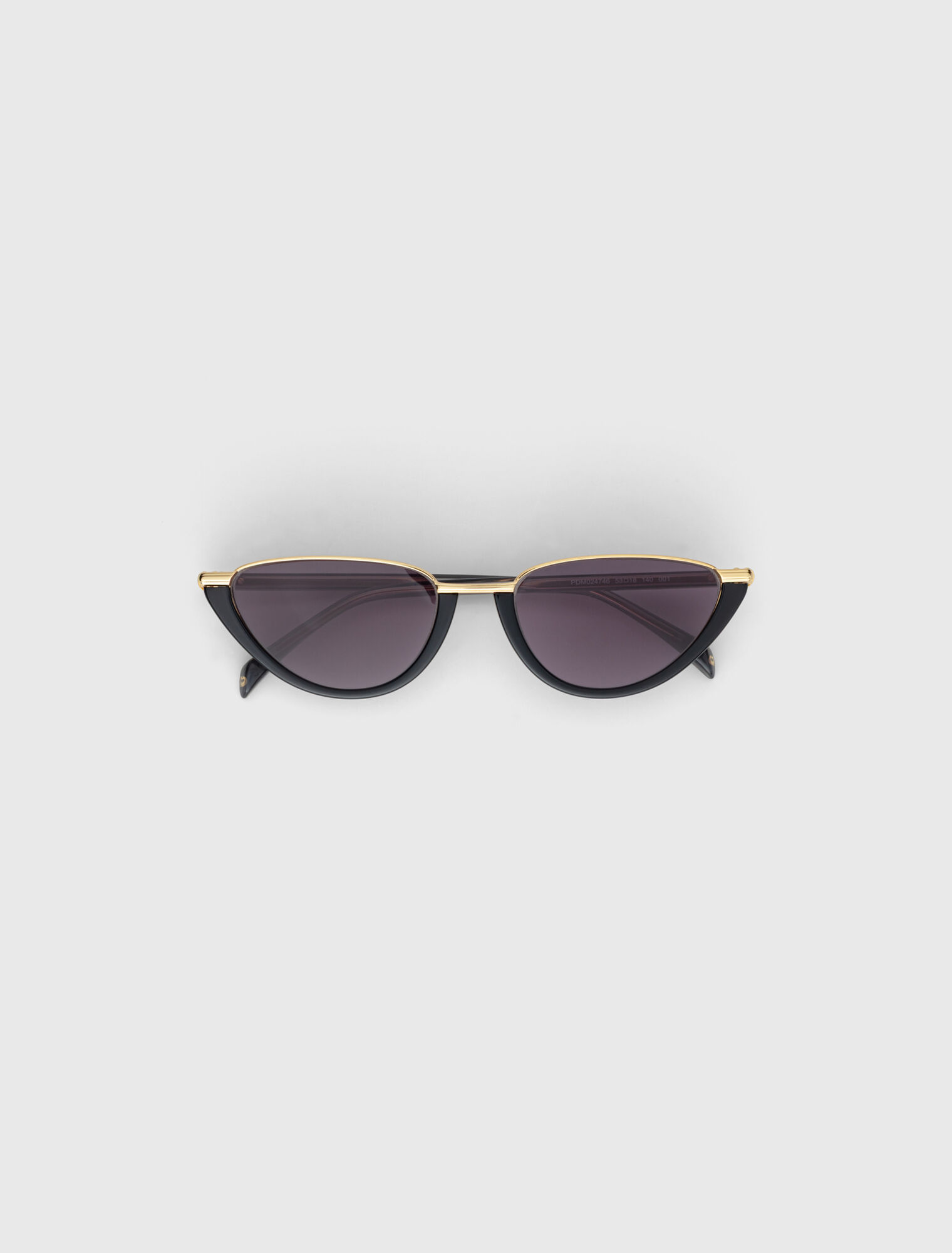 Metal and acetate cat-eye glasses