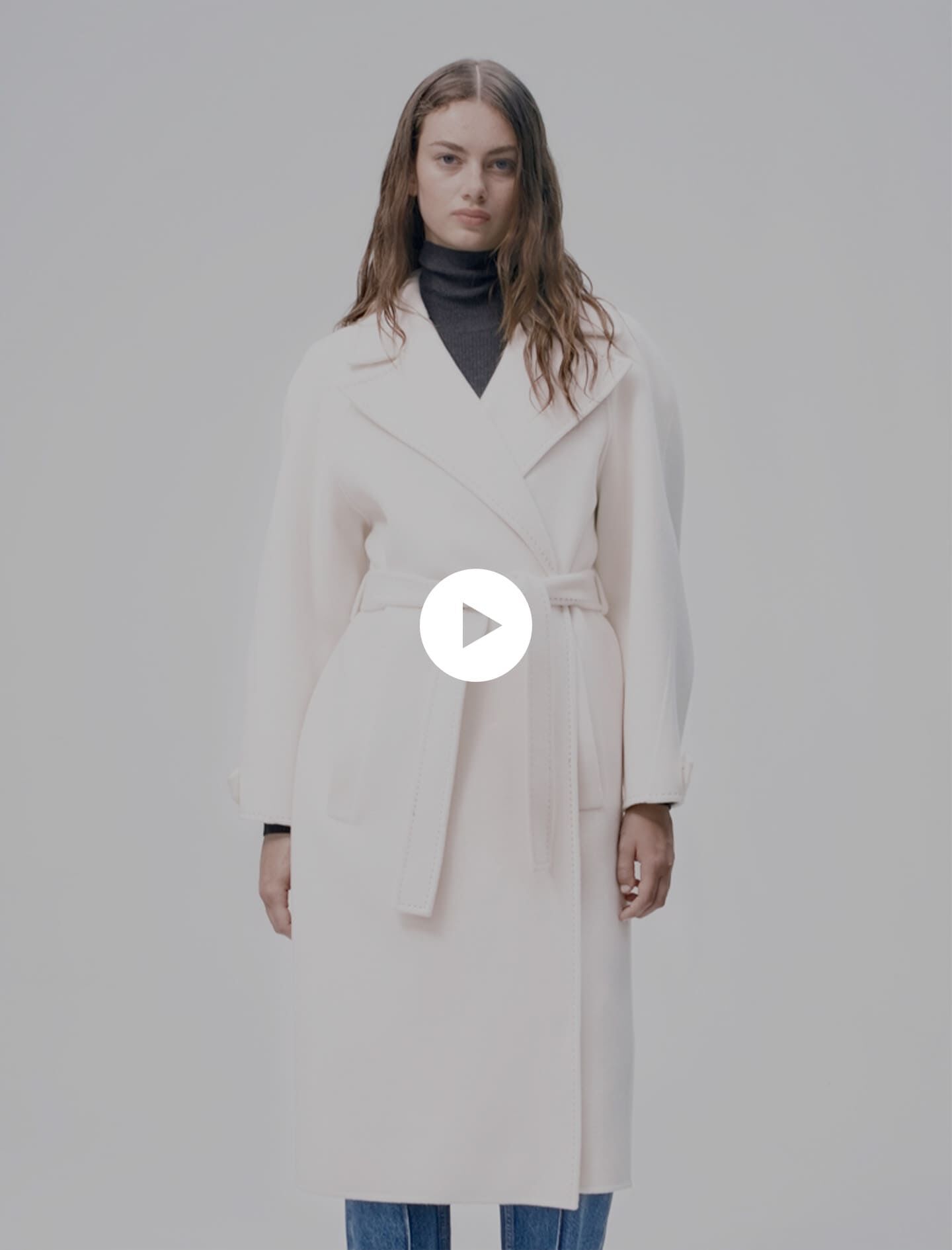 Double faced mid length coat Coats Maje
