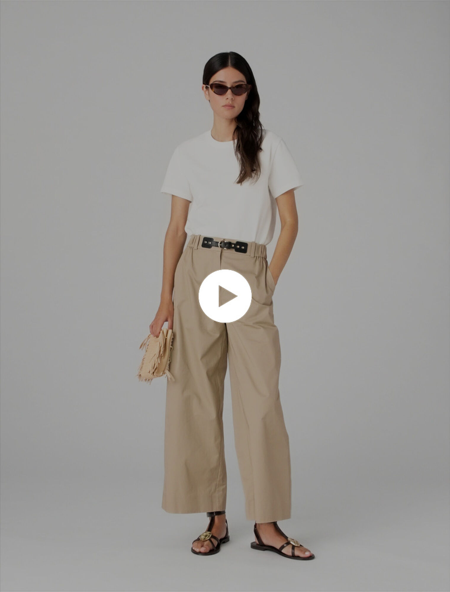 T-shirt with small embroidered logo