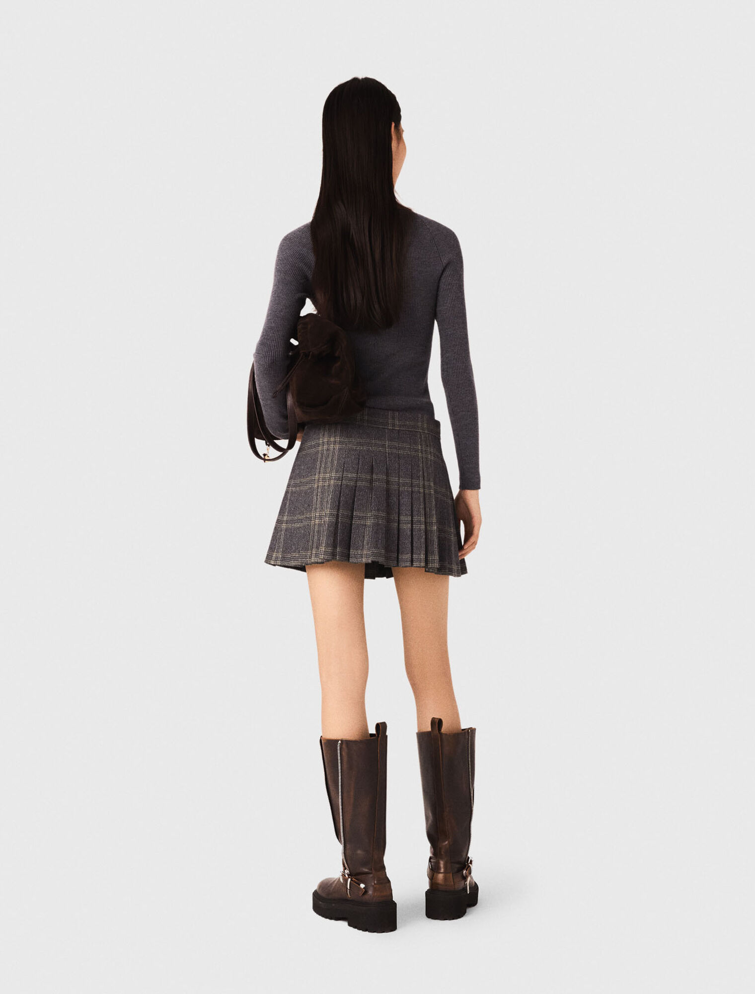 Rib knit jumper