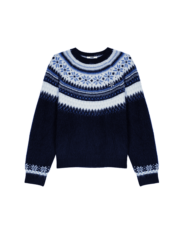 Jacquard Knit Sweater