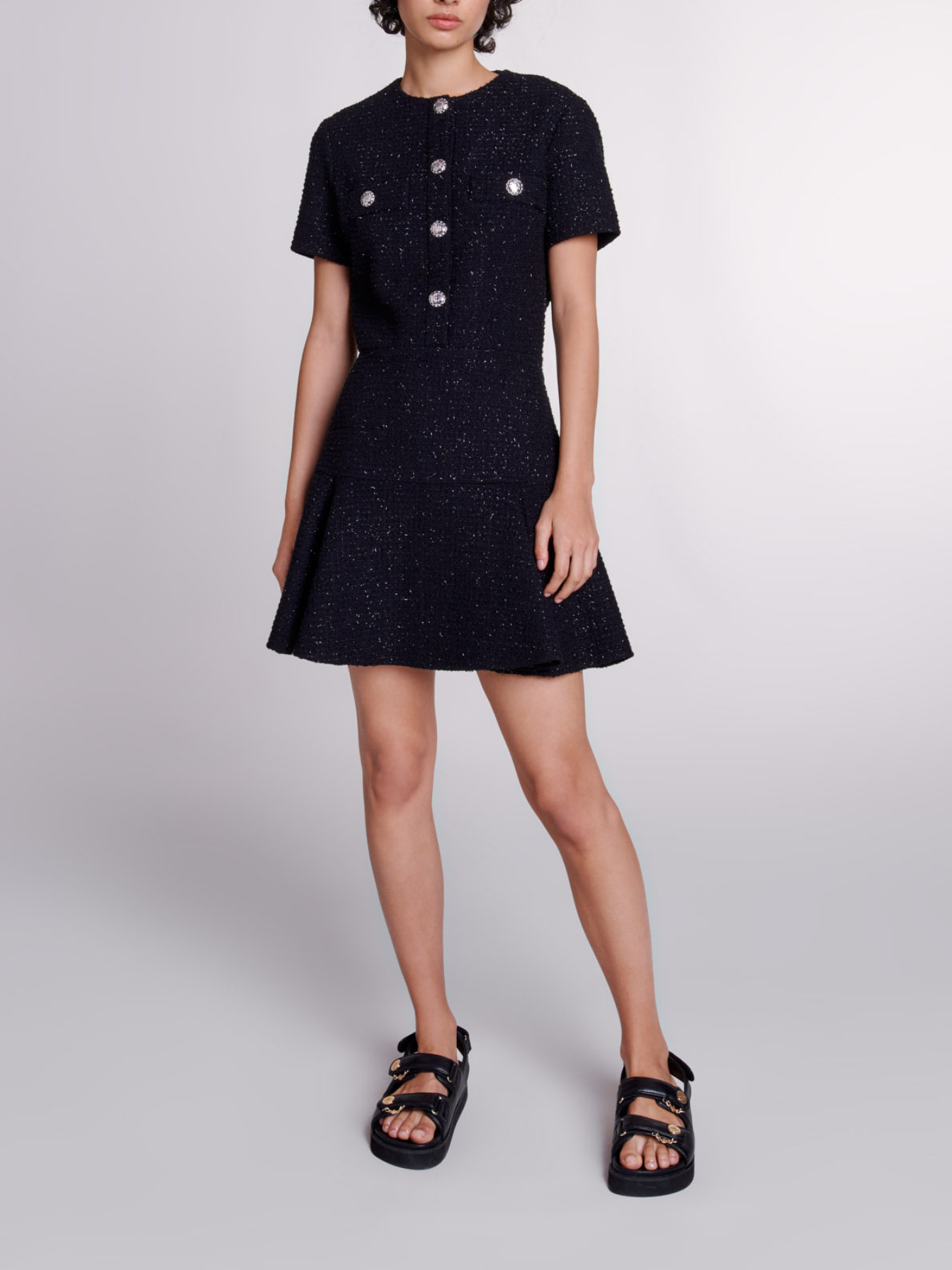 May Tweed Mini Dress Mサイズ 中古・古着通販】HER LIP TO (ハーリップトゥ) May Tweed Mini Dress