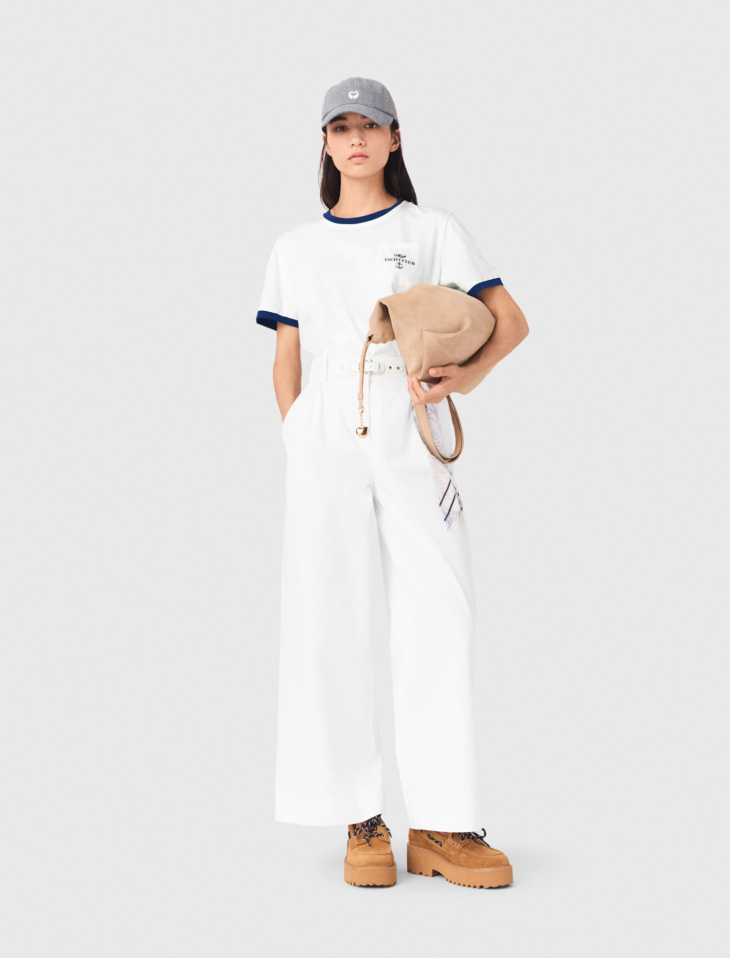Layered-look T-Shirt - White - Size 12 - Maje