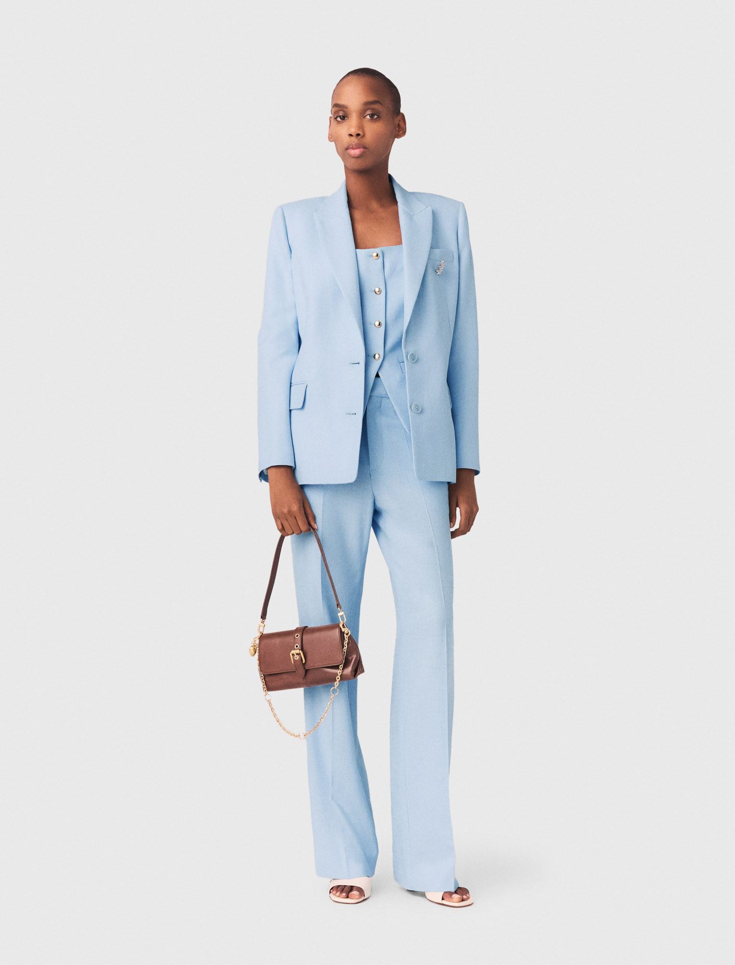 Suit Jacket - Blue - Size 14 - Maje