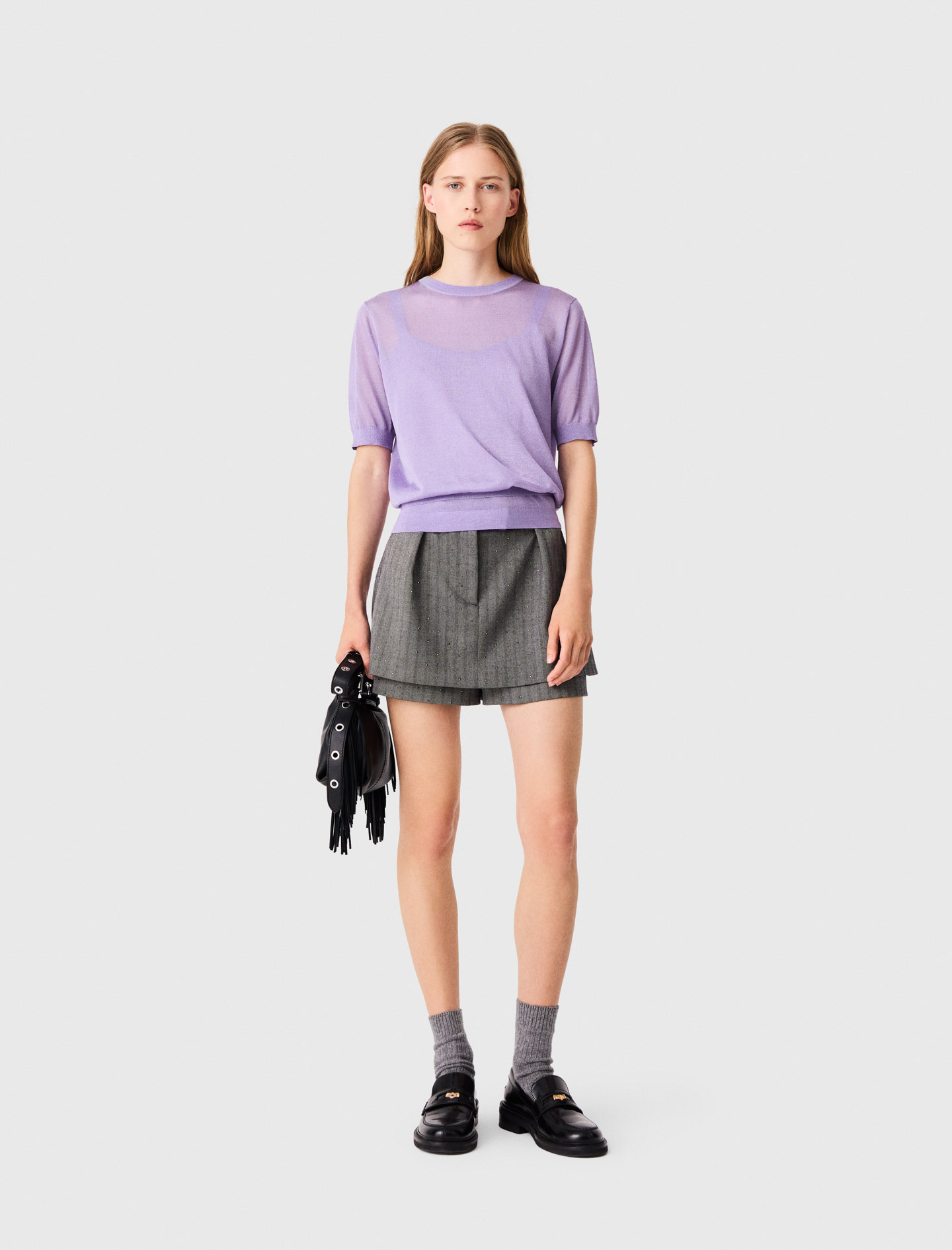 2-in-1 Jumper - Purple - Size 10 - Maje