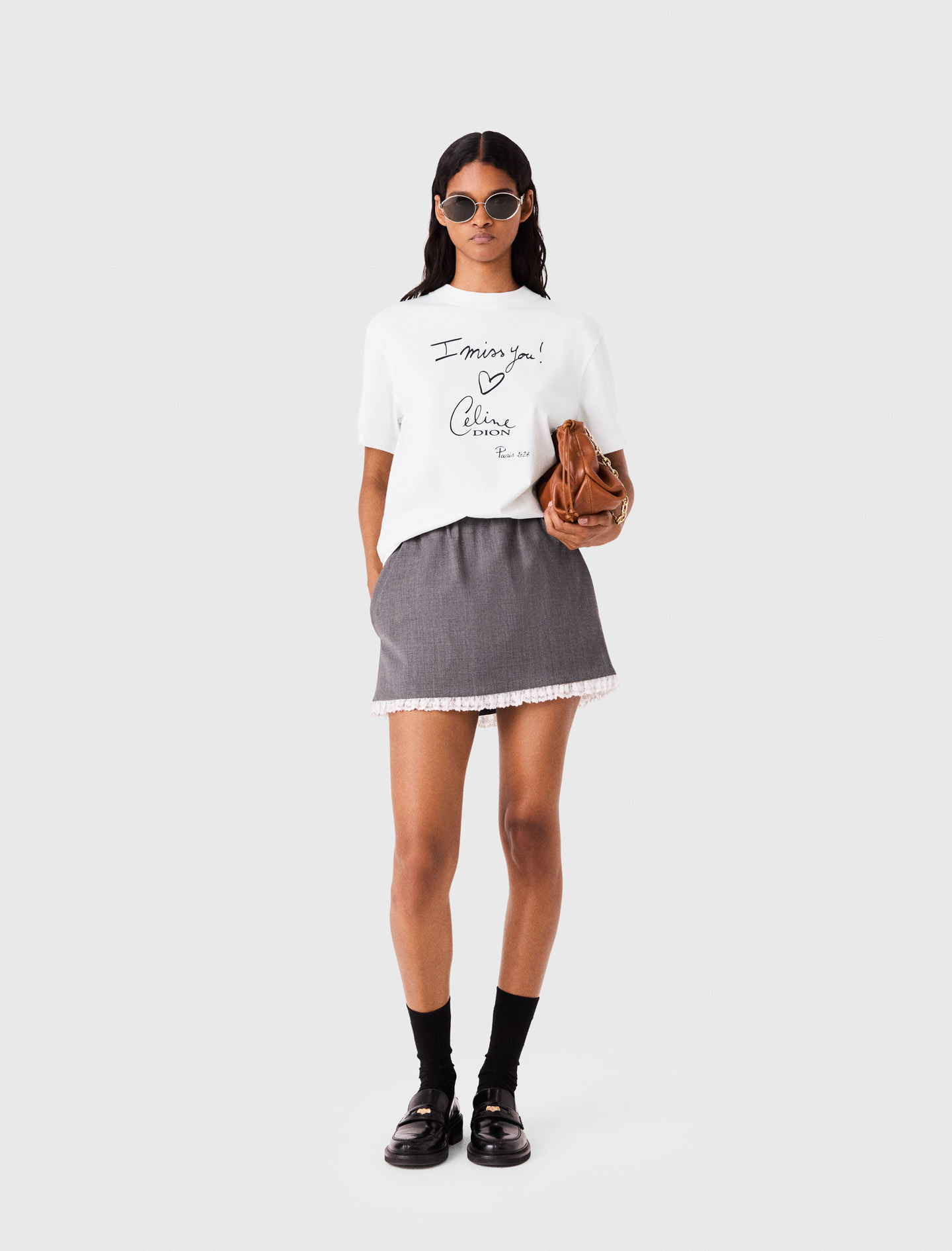 Maje X Céline Dion T-Shirt - White - Size 12 - Maje