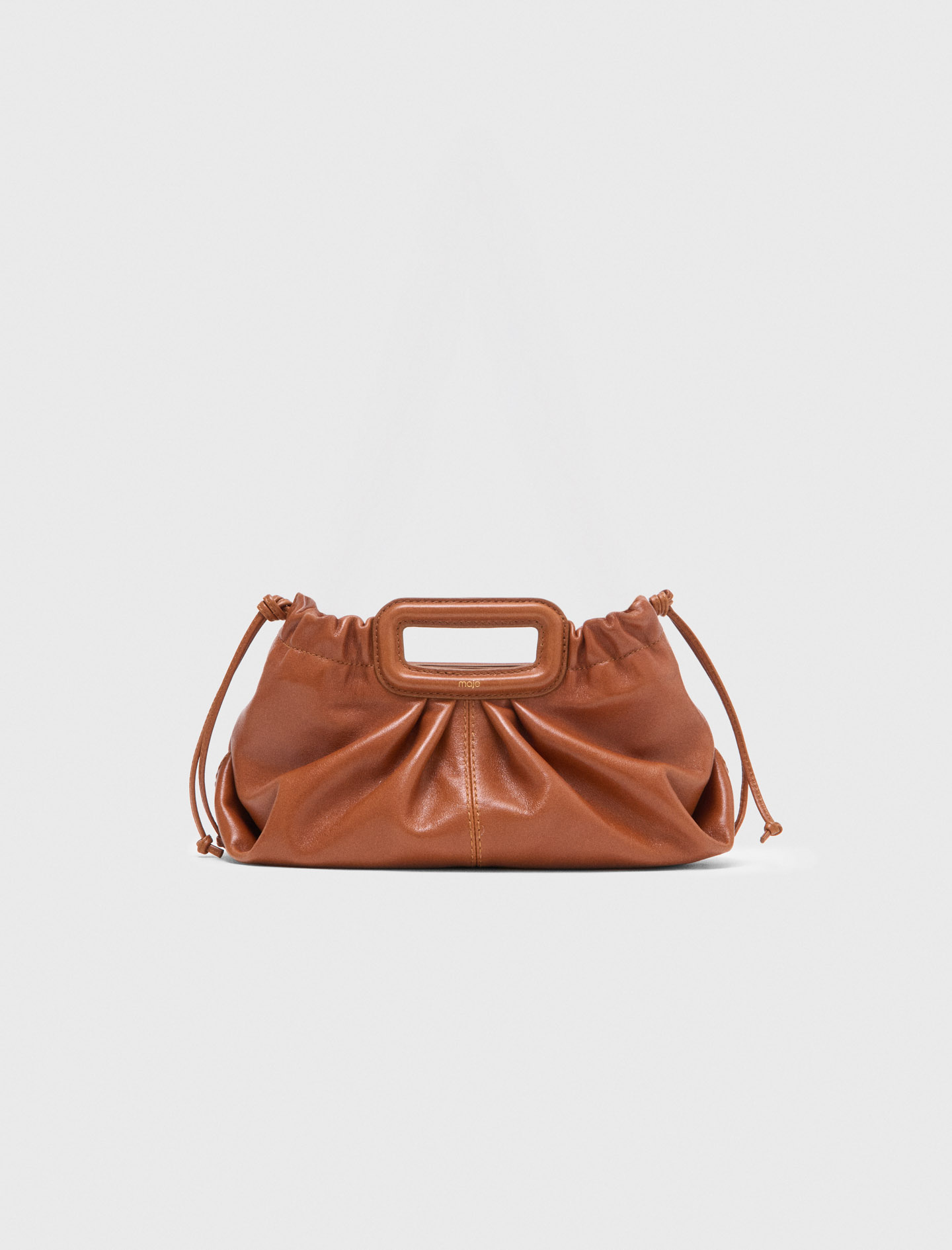 Smooth Leather Milpli - Brown - Maje