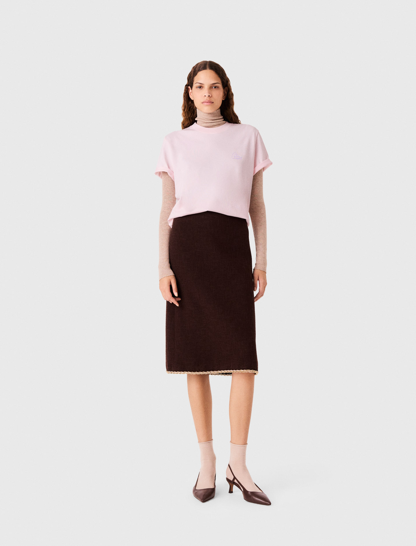 Maje X Céline Dion T-Shirt - Pink - Size 10 - Maje
